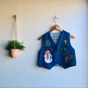Vintage Handmade Christmas Vest